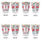 London Glass Shot Glass - with gold rim - Set of 4 - APPROVAL