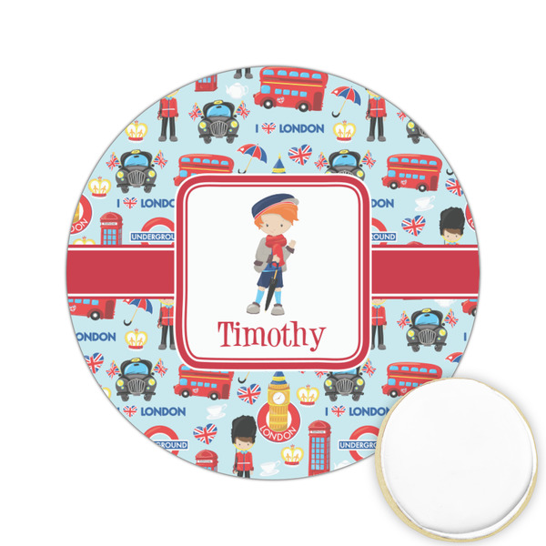 Custom London Printed Cookie Topper - 2.15" (Personalized)