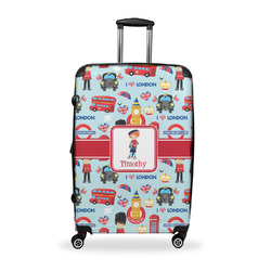 London Suitcase - 28" Large - Checked w/ Name or Text