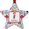 London Metal Star Ornament - Front