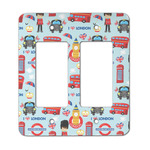 London Rocker Style Light Switch Cover - Two Switch