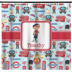 London Shower Curtain - 71" x 74" (Personalized)