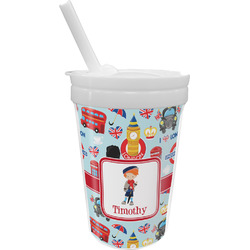 London Sippy Cup with Straw (Personalized)