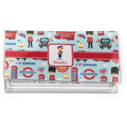 London Vinyl Checkbook Cover (Personalized)