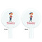 London White Plastic 7" Stir Stick - Double Sided - Round - Front & Back