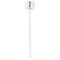 London White Plastic Stir Stick - Double Sided - Square - Single Stick