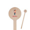 London Wooden 7.5" Stir Stick - Round - Closeup