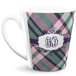 Plaid with Pop 12 Oz Latte Mug (Personalized)