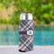 Plaid with Pop Can Cooler - Tall 12oz - In Context