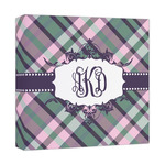 Plaid with Pop Canvas Print - 12x12 (Personalized)