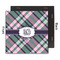 Plaid with Pop 12x12 Wood Print - Front & Back View