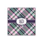 Plaid with Pop Wood Print - 12x12 (Personalized)