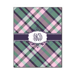 Plaid with Pop Wood Print - 16x20 (Personalized)