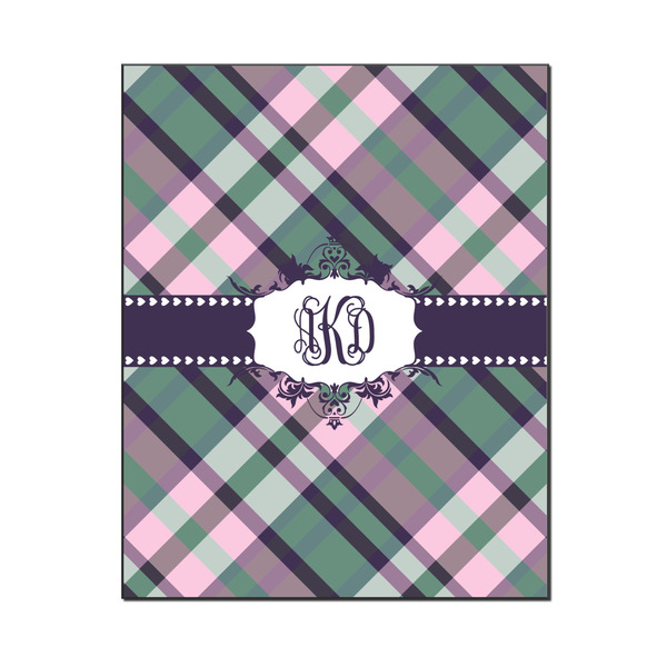 Custom Plaid with Pop Wood Print - 16x20 (Personalized)