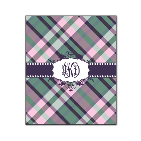 Custom Plaid with Pop Wood Print - 20x24 (Personalized)