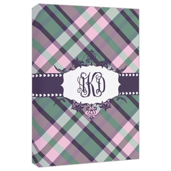 Custom Plaid with Pop Canvas Print - 20x30 (Personalized)