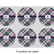 Plaid with Pop 3" Multipurpose Round Labels - Sheet