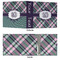 Plaid with Pop 3 Ring Binders - Full Wrap - 3" - APPROVAL