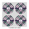 Plaid with Pop 4" Multipurpose Round Labels - Sheet