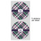 Plaid with Pop 5" Multipurpose Round Label - Sheet