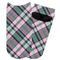 Plaid with Pop Adult Ankle Socks - Single Pair - Front and Back