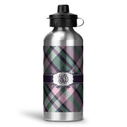 Plaid with Pop Water Bottle - Aluminum - 20 oz (Personalized)