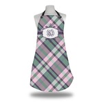 Plaid with Pop Apron w/ Monogram