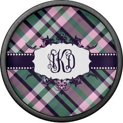 Plaid with Pop Cabinet Knob (Black) (Personalized)