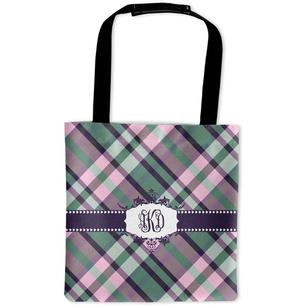 Custom Plaid with Pop Auto Back Seat Organizer Bag (Personalized)