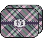 Plaid with Pop Car Floor Mats (Back Seat) (Personalized)