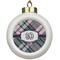 Plaid with Pop Ceramic Ball Ornaments Parent