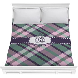 Plaid with Pop Comforter - Full / Queen (Personalized)