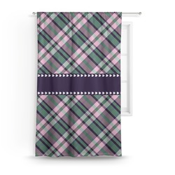 Plaid with Pop Curtain - 50"x84" Panel