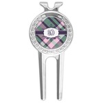 Plaid with Pop Golf Divot Tool & Ball Marker (Personalized)