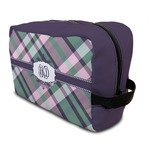 Plaid with Pop Toiletry Bag / Dopp Kit (Personalized)