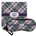 Plaid with Pop Eyeglass Case & Cloth (Personalized)