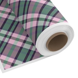Plaid with Pop Fabric by the Yard - Cotton Twill