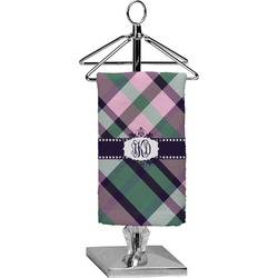 Plaid with Pop Finger Tip Towel - Full Print (Personalized)