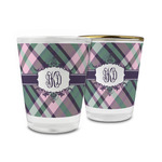 Plaid with Pop Glass Shot Glass - 1.5 oz (Personalized)