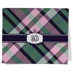 Plaid with Pop Kitchen Towel - Poly Cotton w/ Monograms