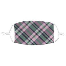 Plaid with Pop Adult Cloth Face Mask - Standard