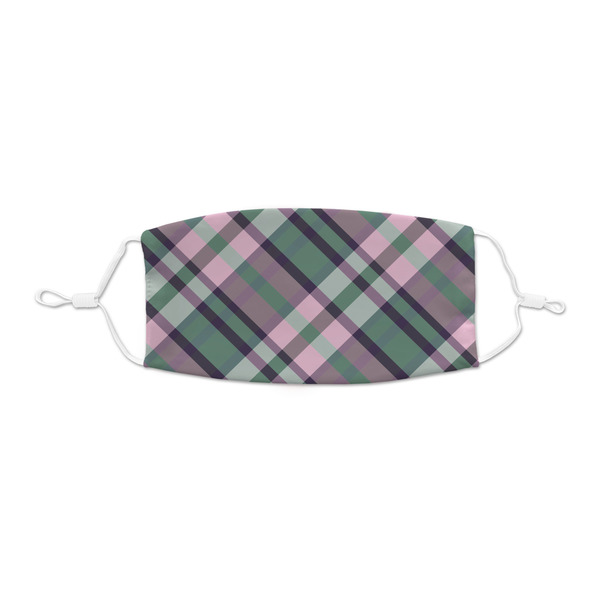 Custom Plaid with Pop Kid's Cloth Face Mask - XSmall