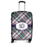 Plaid with Pop Suitcase - 24" Medium - Checked (Personalized)