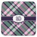 Plaid with Pop Memory Foam Bath Mat - 48"x48" (Personalized)