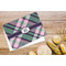 Plaid with Pop Microfiber Kitchen Towel - LIFESTYLE