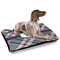 Plaid with Pop Outdoor Dog Beds - Large - IN CONTEXT