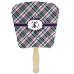 Plaid with Pop Paper Fan (Personalized)