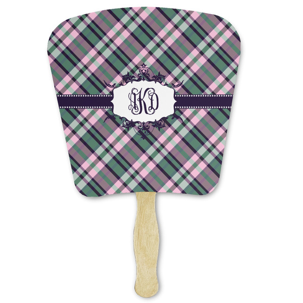 Custom Plaid with Pop Paper Fan (Personalized)