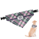 Plaid with Pop Dog Bandana - Small (Personalized)