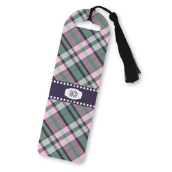 Plaid with Pop Plastic Bookmark (Personalized)